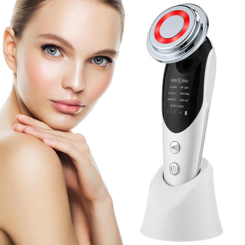 Facial Massager 7 Function – Microcurrent Skin Care Device with LED Light Therapy