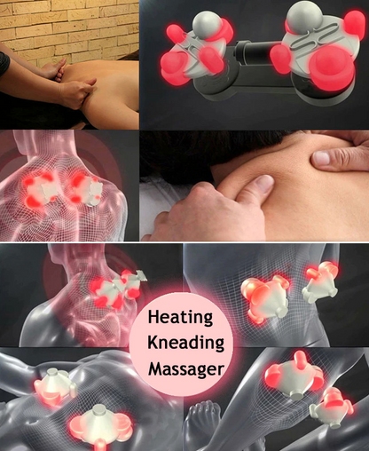 Deep Tissue Massage Pillow for Neck & Back– 8‑Node Shiatsu with Heat
