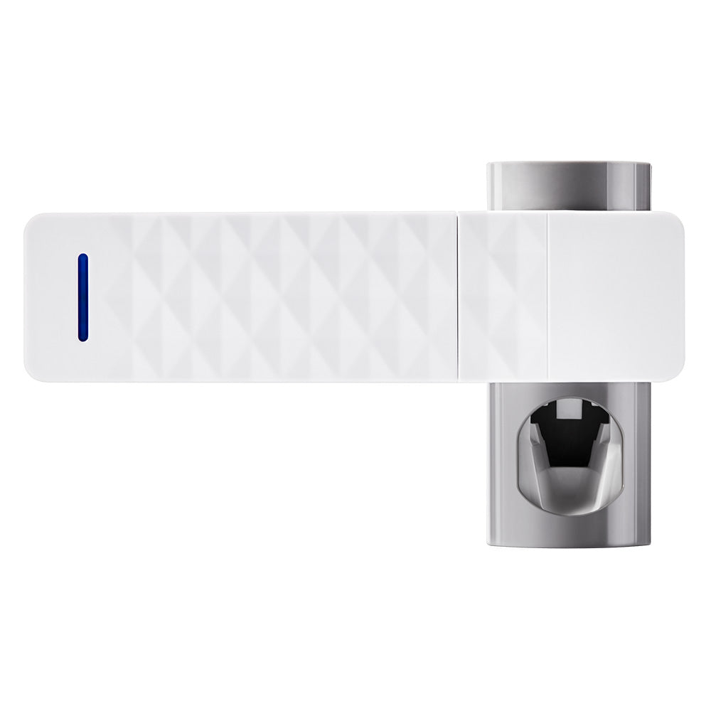 UV Toothbrush Sterilizer & Holder – Automatic Wall-Mounted Toothbrush Organizer with Toothpaste Dispenser