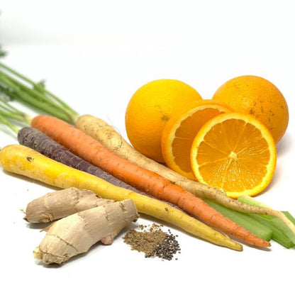 Brightening Exfoliating Face & Body Mask – Nourishing Plant-Based Glow Mask with Carrot, Ginger & Strawberry Seed