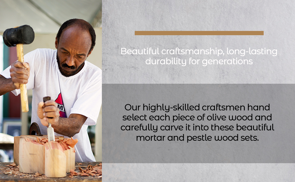 Handcrafted Olive Wood Mortar & Pestle – Rustic Herb and Spice Grinding Set