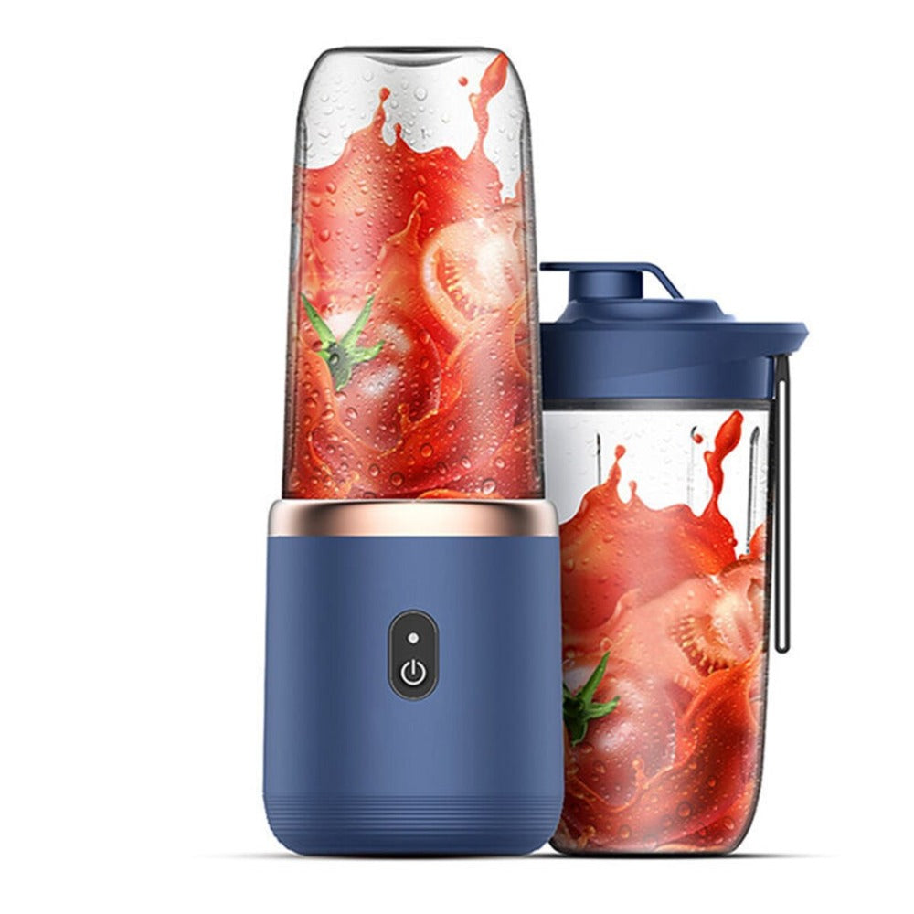 Portable USB Rechargeable Juice Blender – 6 Blade Smoothie & Shake Mixer Bottle 400ml