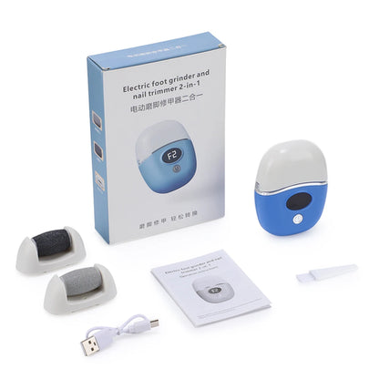 Electric Foot Grinder with Digital Display – Rechargeable Callus Remover with 3 Speed Modes