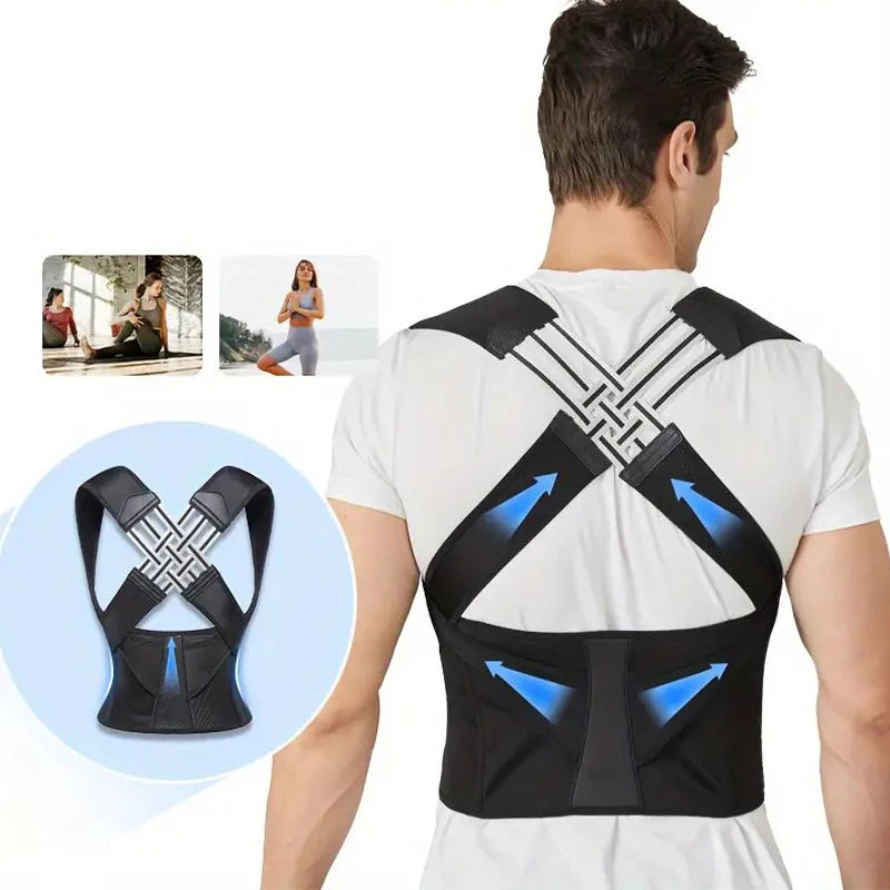 Back Brace Posture Support for Men & Women – Comfortable Shoulder Alignment & Everyday Back Support