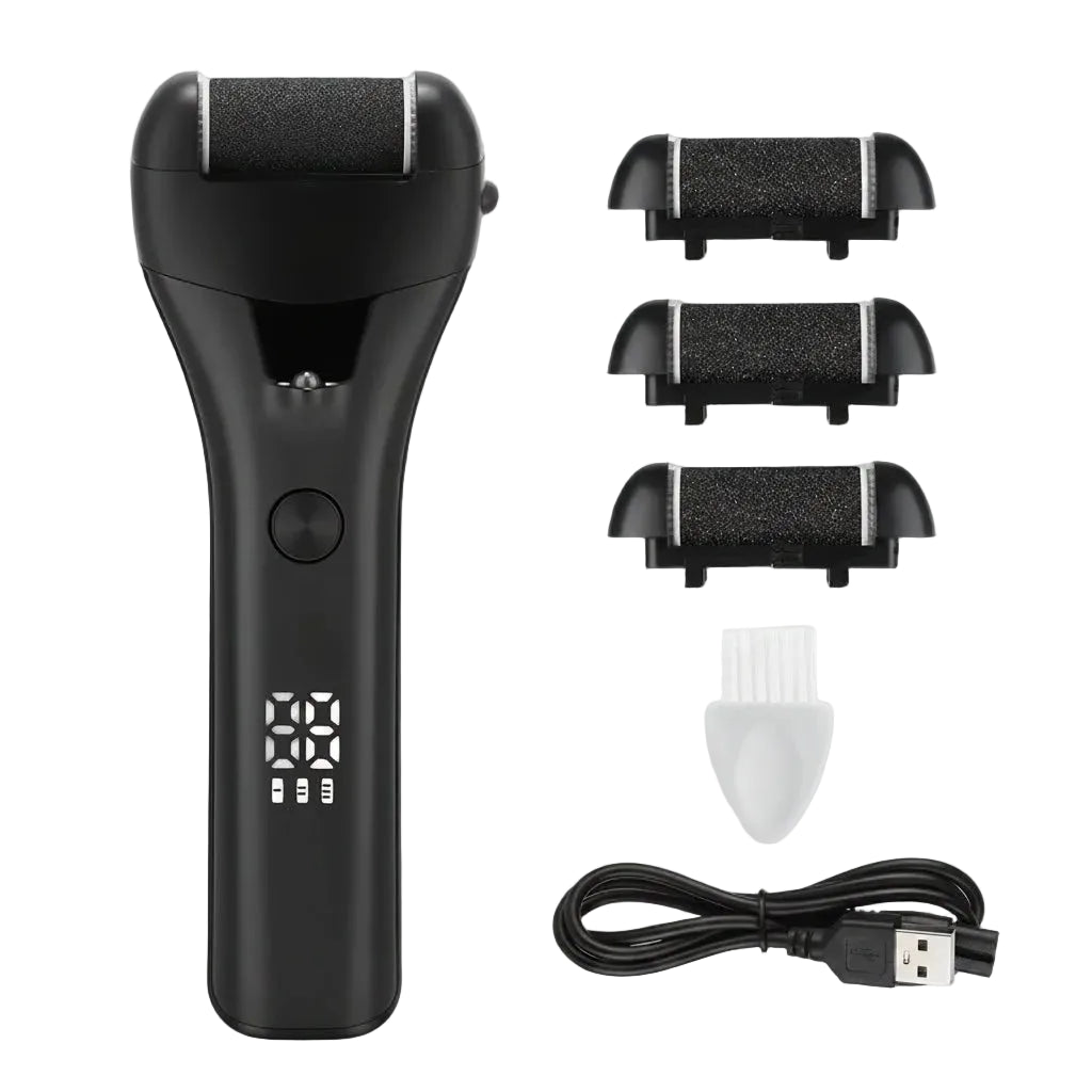 Electric Foot Grinder with Digital Display – Rechargeable Callus Remover with 3 Speed Modes