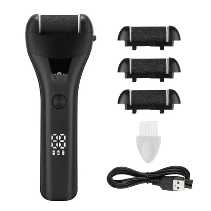 Electric Foot Grinder with Digital Display – Rechargeable Callus Remover with 3 Speed Modes