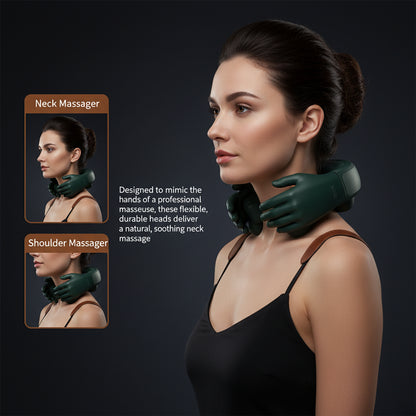 Neck & Shoulder Massage Pillow – Deep Kneading