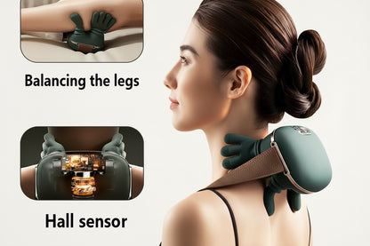 Neck & Shoulder Massage Pillow – Deep Kneading
