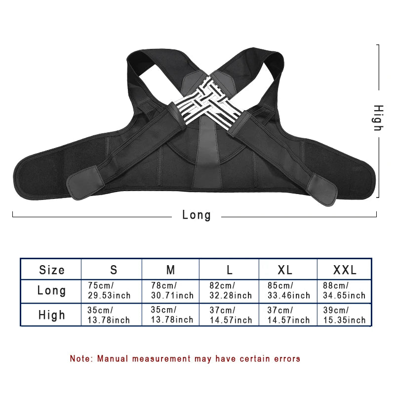 Back Brace Posture Support for Men & Women – Comfortable Shoulder Alignment & Everyday Back Support