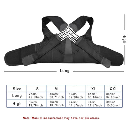 Back Brace Posture Support for Men & Women – Comfortable Shoulder Alignment & Everyday Back Support