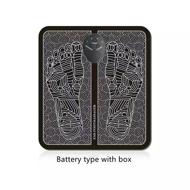 Portable EMS Foot Massager Pad – Electric Muscle Relaxation & Foot Massage Mat for Home and Office