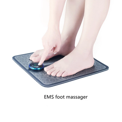 Portable EMS Foot Massager Pad – Electric Muscle Relaxation & Foot Massage Mat for Home and Office