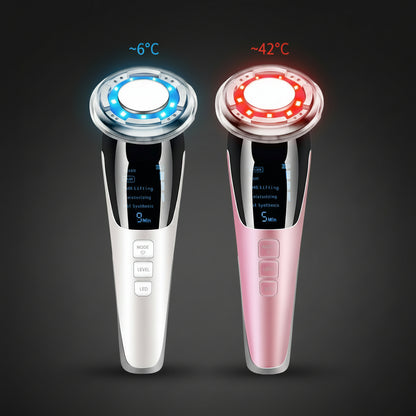 EMS Ultrasonic Facial Massager – Skin Care Device with Hot & Cold Modes