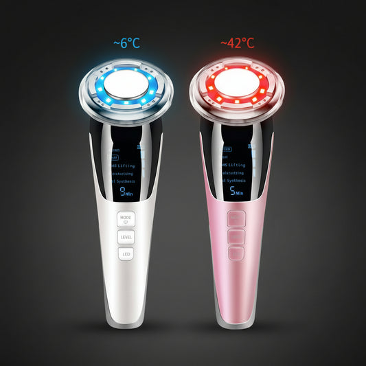 EMS Ultrasonic Facial Massager – Skin Care Device with Hot & Cold Modes