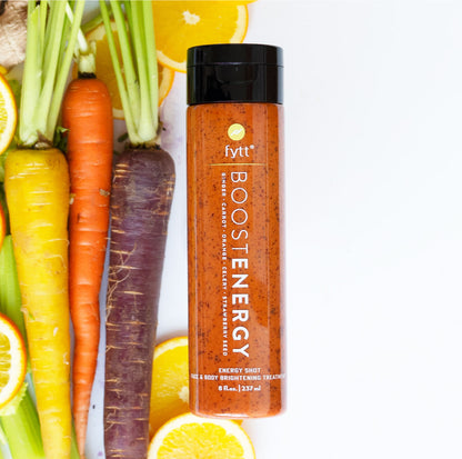Brightening Exfoliating Face & Body Mask – Nourishing Plant-Based Glow Mask with Carrot, Ginger & Strawberry Seed