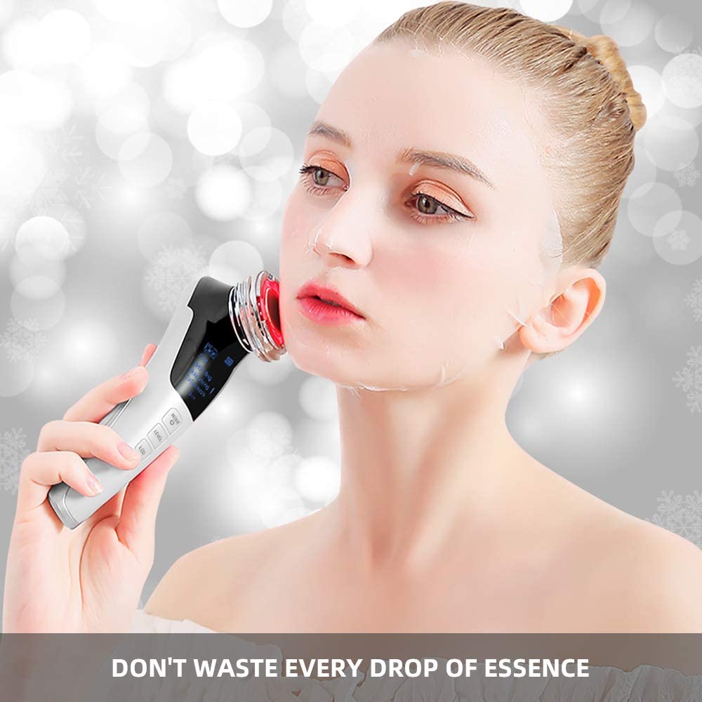 EMS Ultrasonic Facial Massager – Skin Care Device with Hot & Cold Modes