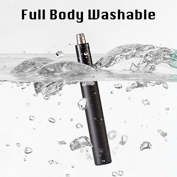 Waterproof Precision Nose & Ear Hair Trimmer – Rechargeable Painless Grooming Tool for Men & Women