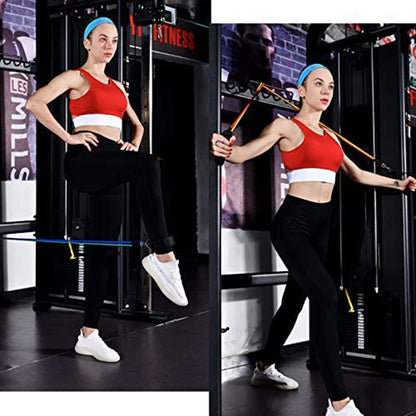 Resistance Bands Set 11 Pcs – Adjustable Fitness Training Bands for Home Gym & Full Body Workouts