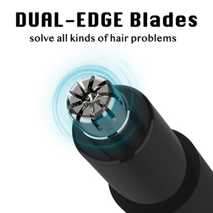Waterproof Precision Nose & Ear Hair Trimmer – Rechargeable Painless Grooming Tool for Men & Women