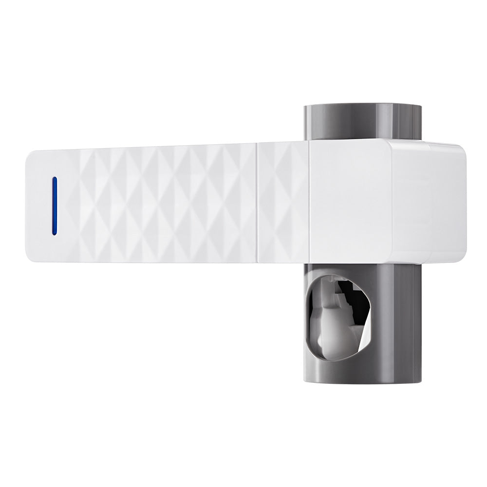 UV Toothbrush Sterilizer & Holder – Automatic Wall-Mounted Toothbrush Organizer with Toothpaste Dispenser