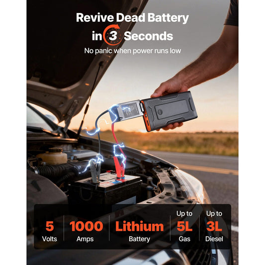 VEVOR 1000A Jump Starter