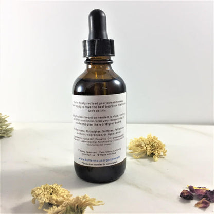 Organic Beard Oil – Nourishing Beard Conditioning Oil with Argan, Jojoba & Cedarwood