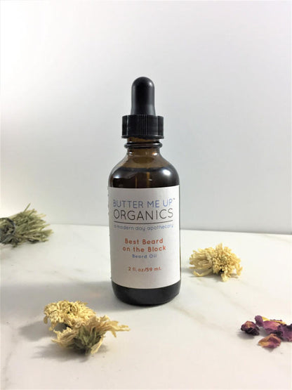 Organic Beard Oil – Nourishing Beard Conditioning Oil with Argan, Jojoba & Cedarwood