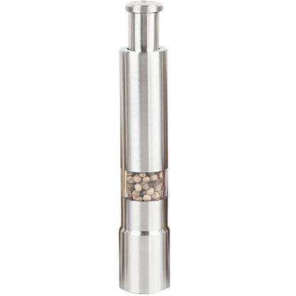 Premium Stainless Steel Salt & Pepper Grinder – One-Hand Manual Spice Mill for Fresh Seasoning